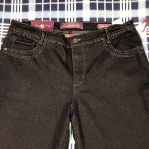 BNWT Sz 10 Average Ankle Grazer Dark Wash GV Jeans